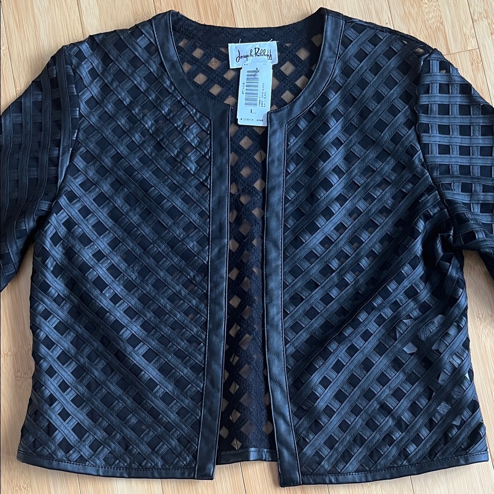 Joseph Ribkoff Black Lattice Blazer